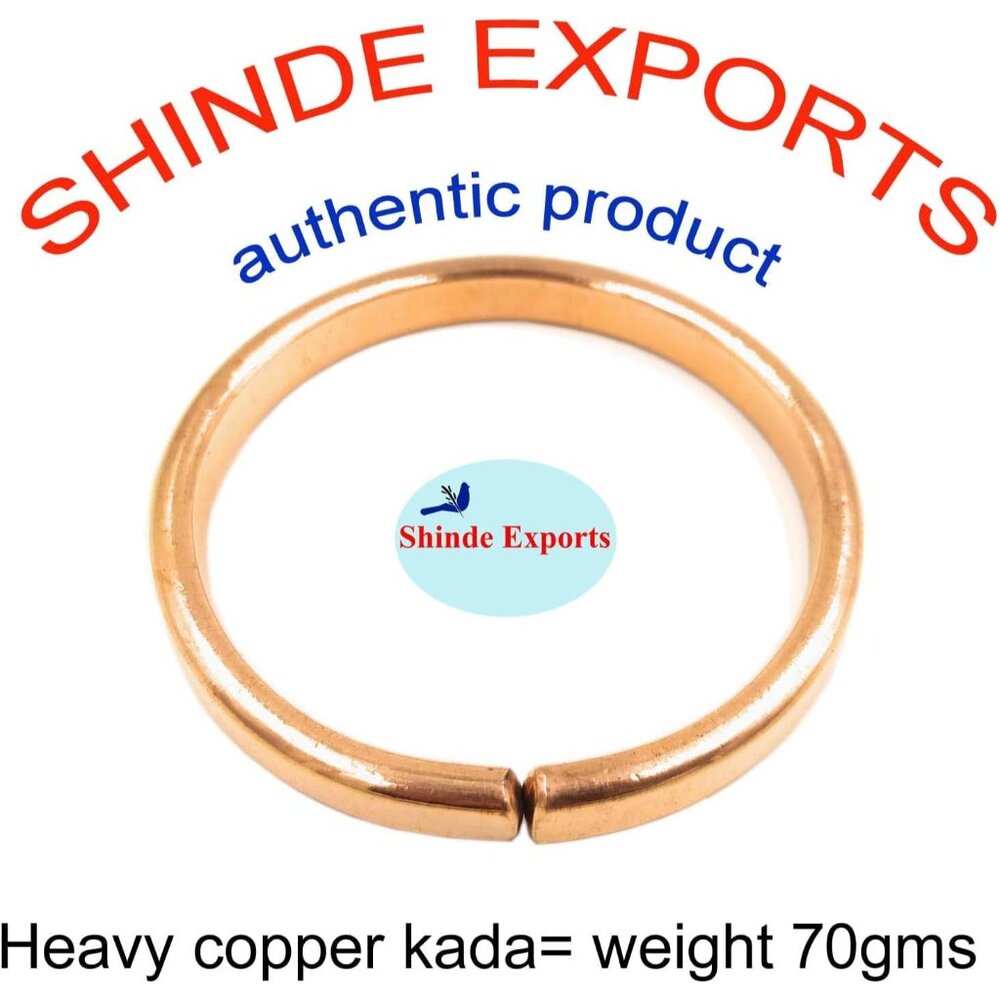 Solid Copper Kada For Stylish Wellness - Sleek, H… - image 3